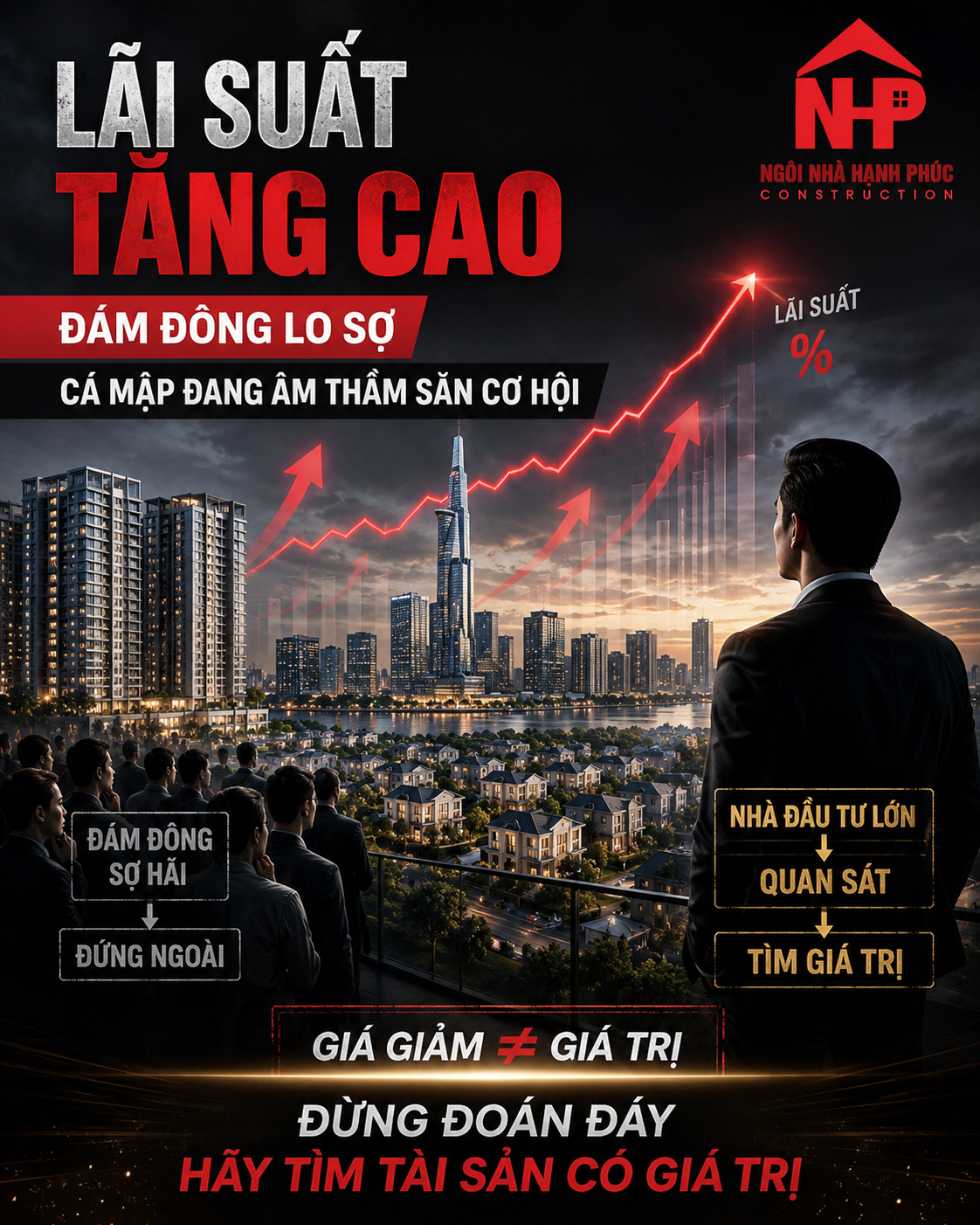 Lãi Suất Tăng Cao: Đám Đông Lo Sợ, Cá Mập Đang Âm Thầm Săn Cơ Hội