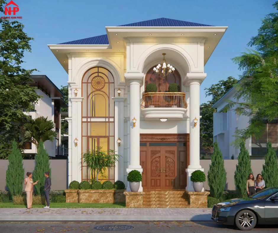 MẪU BIỆT THỰ TÂN CỔ ĐIỂN 2 TẦNG SANG TRỌNG – THIẾT KẾ ĐẲNG CẤP, BỀ THẾ VÀ TINH TẾ